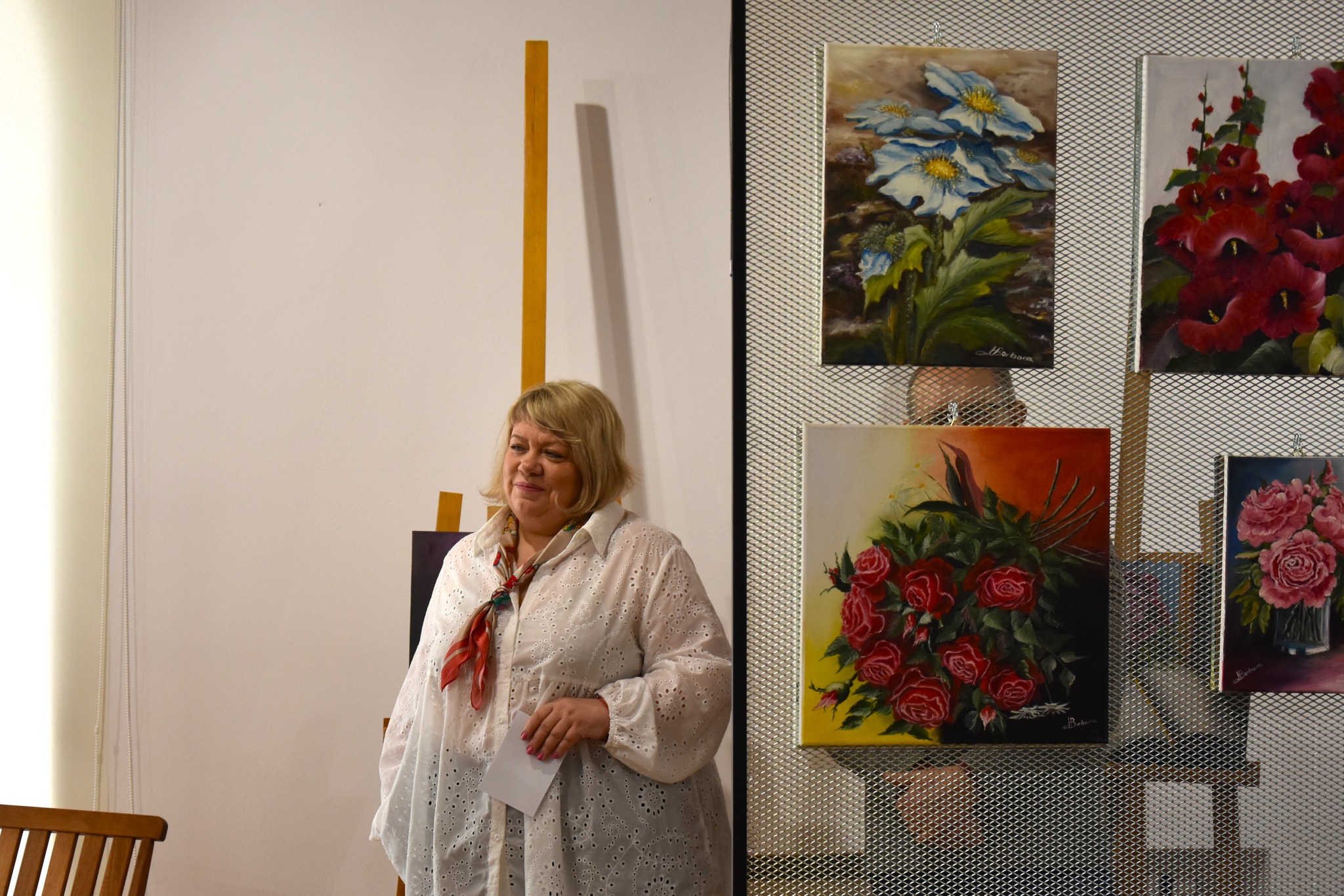 Malwy, róże, fiołki... - Wernisaż wystawy Barbary Harasim